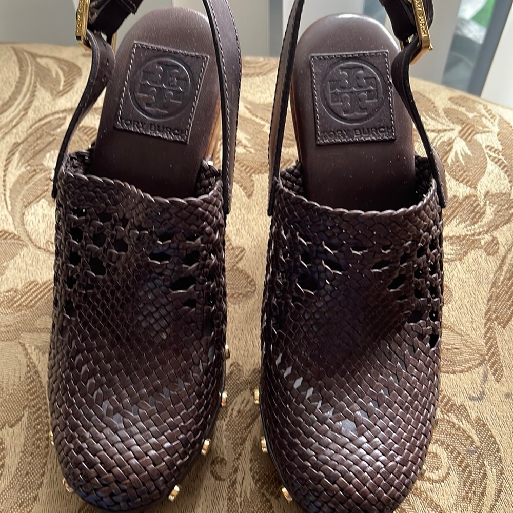 Tory Burch high heel woven Sandals
